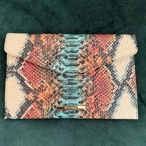 Authentic Brahmin Envelope Clutch Multi Color
Embossed Leather w/ Original Tags